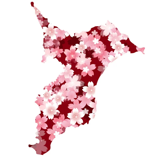 Chiba　spring cherry blossoms — Stockvector